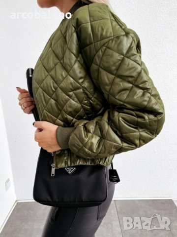 Дамско ватирано яке с къс цип, 3цвята, снимка 8 - Якета - 44119011