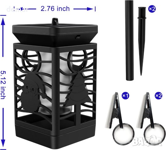 Соларна градинска лампа LMJ-103, снимка 2 - Соларни лампи - 43048376
