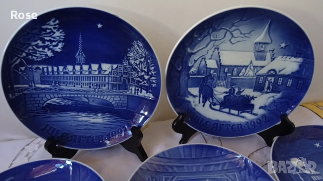 Предлагам поредица 12 броя  чинии Vintage Копенхаген Дания B&G  , снимка 8 - Антикварни и старинни предмети - 52337359