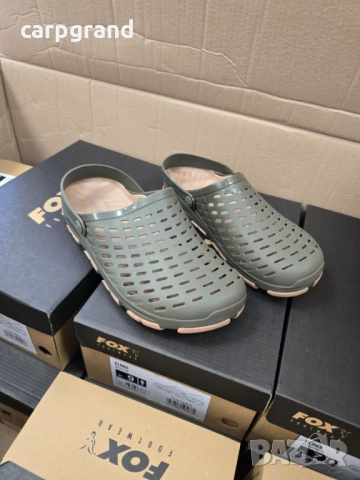 Чехли Fox Khaki Clogs, снимка 4 - Такъми - 51533690