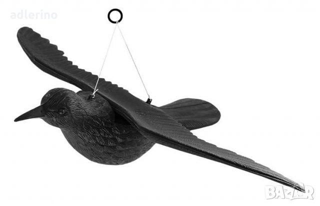 Изкуствена птица плашило Врана, реплика на птица, градинско плашило, репелент, снимка 6 - Други - 34533554