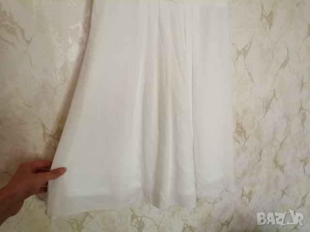 Елегантна дамска рокля с дантела в бял цвят р-р S/M - марка Elise Ryan, снимка 8 - Рокли - 43324748