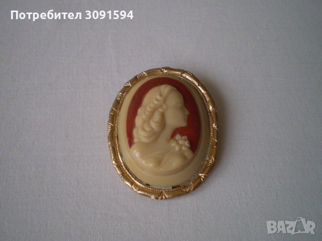 брошка -игла с викторианска жена-камея , снимка 14 - Антикварни и старинни предмети - 40403157