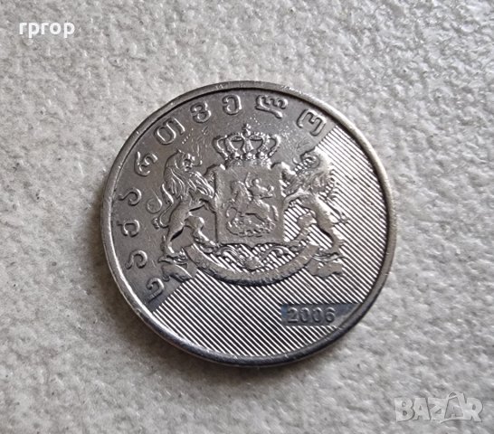 Монета. Грузия. 1 лари. 2006  година., снимка 2 - Нумизматика и бонистика - 43237320