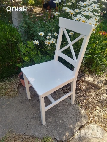 Нови дървени кухненски бели столове последни 2 броя, снимка 7 - Столове - 50765090