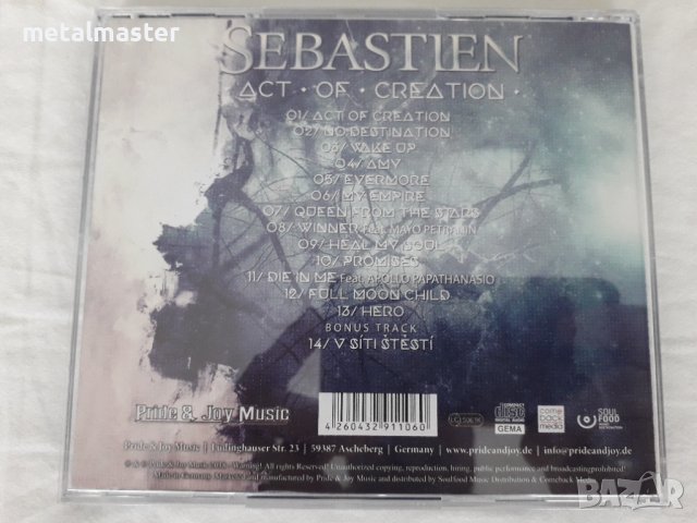 Sebastien - Act of Creation (2018), снимка 5 - CD дискове - 43621220