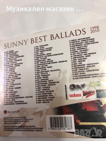 Sunni best ballads, снимка 2 - CD дискове - 44891231