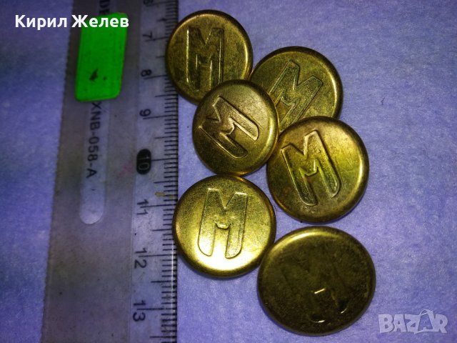 ЛОТ 6 СТАРИ ВИНТИДЖ ПОЗЛАТЕНИ КОПЧЕТА МЕТАЛНИ с БУКВАТА - М - За КОЛЕКЦИЯ ДЕКОРАЦИЯ 12310, снимка 6 - Колекции - 43546048