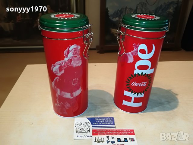 coca cola 2бр метални кутии за колекция 2107211131