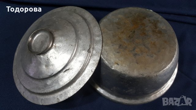 Стар бакърен калайдисан съд ., снимка 5 - Антикварни и старинни предмети - 27670294