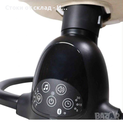 Интелигентен бебешки шезлонг с Bluetooth, дистанционно управление и автоматично люлеене, снимка 2 - Детски шезлонги - 52296894