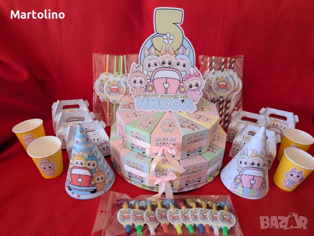 Картонена торта Стич, снимка 12 - Други - 52927496