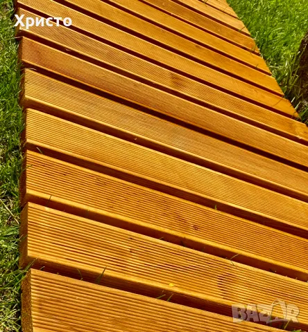 Дървена градинска пътека от импрегниран декинг, снимка 4 - Декорация за дома - 50179722