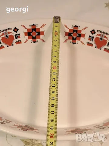 Керамично елипсовидно плато  23/2, снимка 5 - Аксесоари за кухня - 49309320