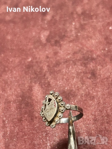 Дамски сребърен пръстен, ръчна изработка, снимка 3 - Пръстени - 52842680