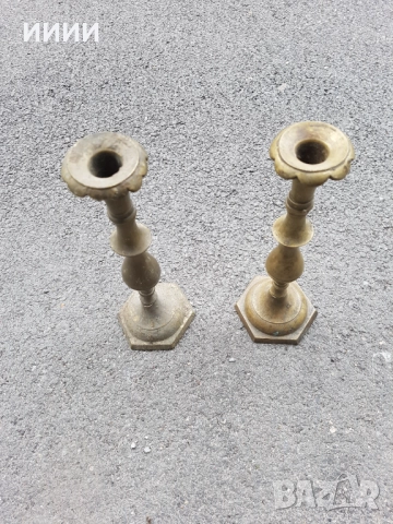 Бронзов свещник 2 бр