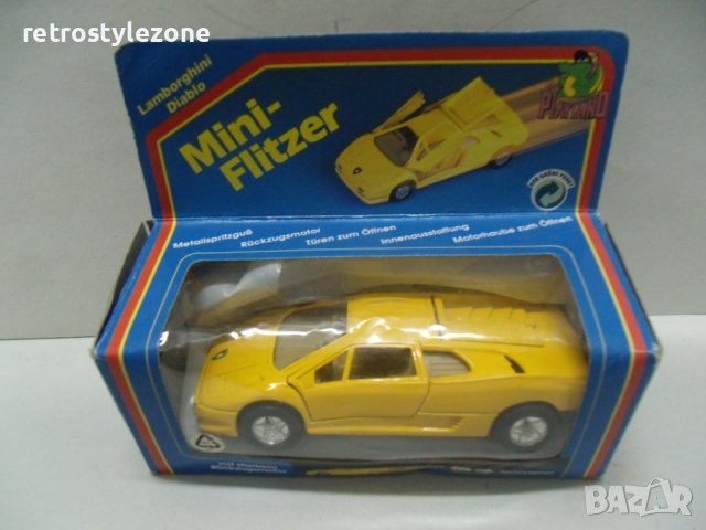 № 7310 стар макет автомобил Lamborghini Diablo - Mini Flitzer - WELLY  - размер 11 / 5 / 3,5 см  , снимка 12 - Други ценни предмети - 43467883