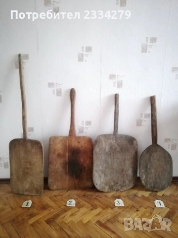 Стари фурнаджийски лопати и дъски за месене на хляб и други. , снимка 6 - Антикварни и старинни предмети - 52320426