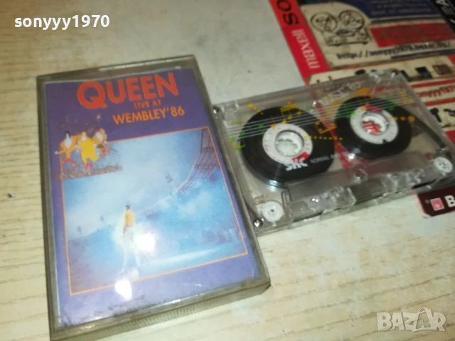 QUEEN LIVE AT WEMBLEY-TAPE 1708251901, снимка 3 - Аудио касети - 51395176