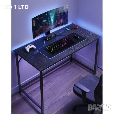 Бюро с метални крака Möbelando Ulva метално бюро плот офис бюро, снимка 1