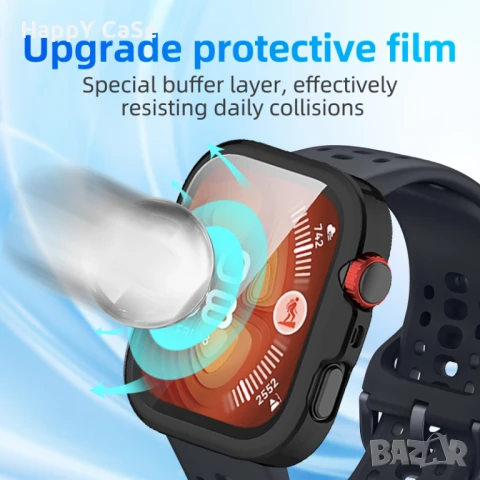 Huawei Watch Fit 4 / 4 Pro / Мек силиконов TPU кейс калъф с протектор, снимка 2 - Смарт гривни - 50633103