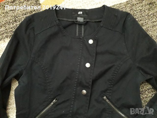 Черно пролетно яке H&M, снимка 4 - Якета - 28522575