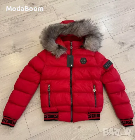 Phillip Plein късо червено дамско зимно яке 