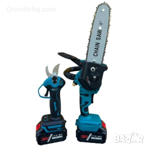 Промо 2в1 комплект WerkBull Акумулаторна Лозарска ножица с дисплей и Безчетков Трион с автоматично о, снимка 2 - Други инструменти - 52252910