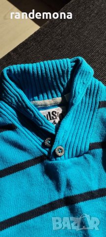 Детски пуловер с шал яка размер 104, снимка 2 - Детски пуловери и жилетки - 38490909