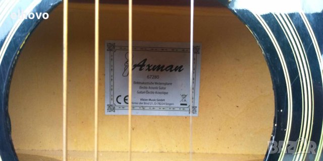 Електрическа акустична китара Axman 67280, снимка 8 - Китари - 43862318