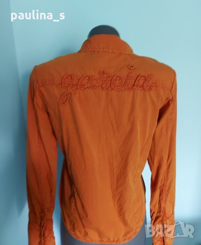 Памучна спортна риза "Garcia" genuine denim, снимка 10 - Ризи - 14430838