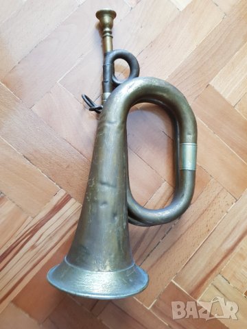 Стара военна тръба, снимка 5 - Антикварни и старинни предмети - 33549791