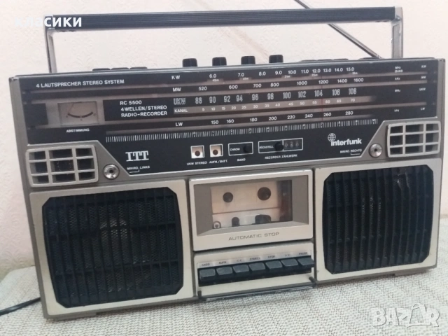 Радиокасетофон ITT Interfunk., снимка 2 - Радиокасетофони, транзистори - 53535312