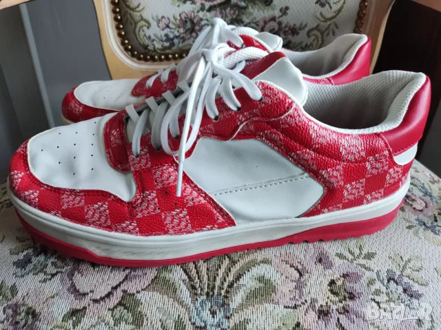 маратонки Bershka Chequered Print, снимка 3 - Маратонки - 47914134