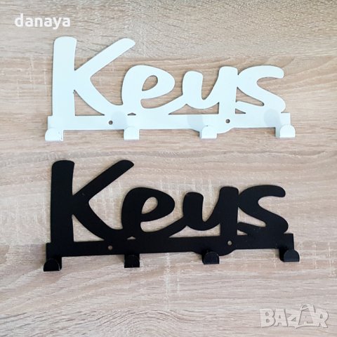 Метална закачалка Keys стенна закачалка за ключове, снимка 1
