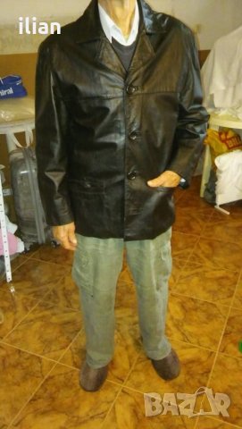 Мъжко кожено яке тип сако в Якета в гр. Поморие - ID27094317 — Bazar.bg