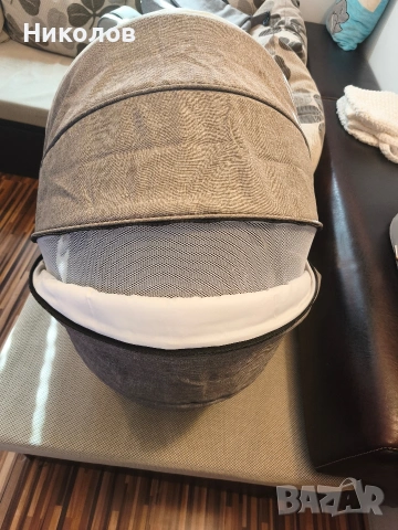 Комбинирана количка 3в1 LORELLI Premium POLAND MIA AIR LIGHT&DARK GREY, снимка 3 - Детски колички - 53105122