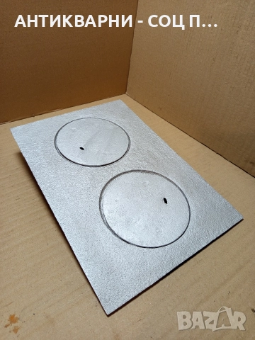 Соц Стара Чугунена Плоча От Стара Печка За Камини Камина Барбекюта Барбекю. 