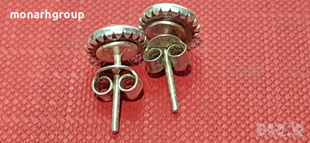 Сребърни обеци, снимка 3 - Обеци - 52808316