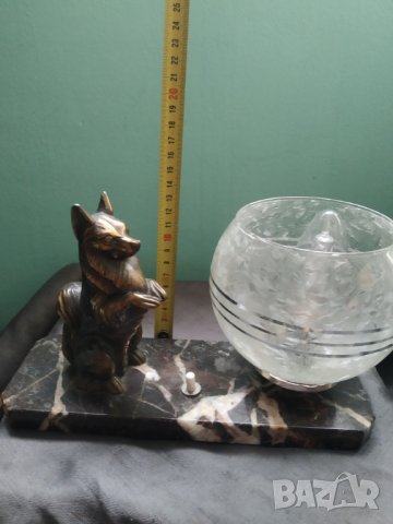 стара настолна лампа арт деко, снимка 2 - Настолни лампи - 38683155