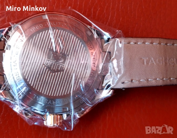 ПРОДАВАМ ЗЛАТЕН ЧАСОВНИК TAG HAUER, модел LINK Calibre 16, като нов, снимка 16 - Мъжки - 52707003