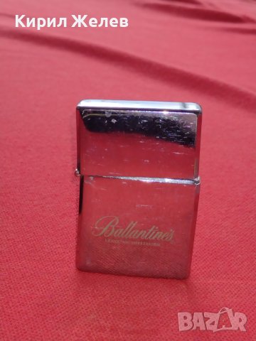 БЕНЗИНОВА МЕТАЛНА ЗАПАЛКА BALLANTINES LEAVE AN IMPRESSION  РАБОТИ МНОГО КРАСИВА 34124, снимка 6 - Запалки - 39124439