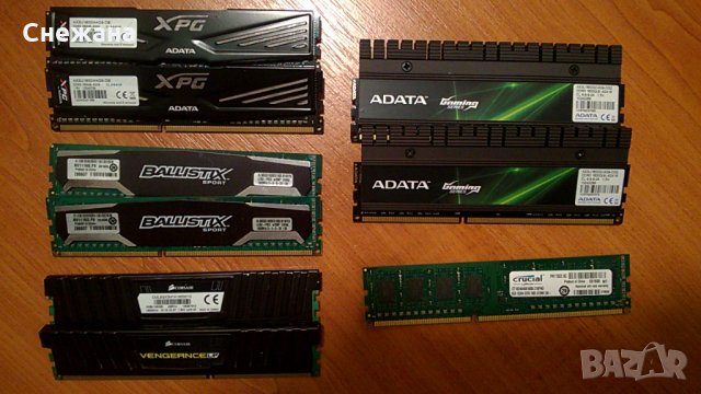 различни SSD здрави, RAM-памети, процесори, твърди дискове