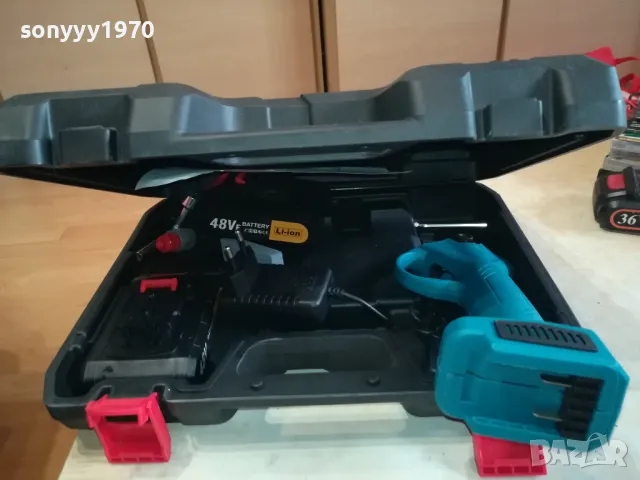 LI-ION ЛОЗАРСКИ НОЖИЦИ С 2 БАТЕРИИ И КУФАР 0902251837, снимка 10 - Градинска техника - 49043455