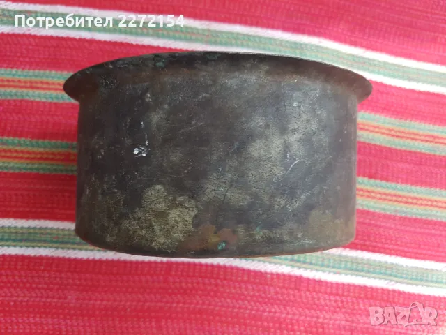 Бакърена тенджера тиган менче, снимка 2 - Антикварни и старинни предмети - 50151859