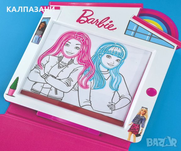 Светеща дъска за рисуване Premium Glow Pad Barbie Diamant Toys 5115, снимка 8 - Рисуване и оцветяване - 42991104