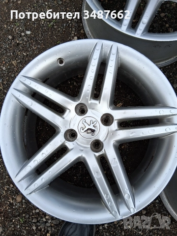 17цола оригинални за Пежо Ситроен 7J ×17 ет 17 4×108 ц.65.1 , снимка 4 - Гуми и джанти - 52545631