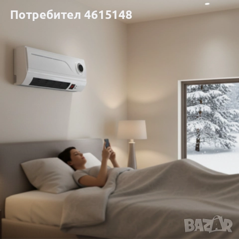 Отоплителна печка за стена Rosberg R51973A – 2000W, дистанционно управление и LED дисплей