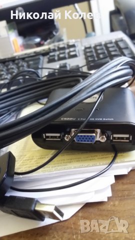 Продавам USB KVM Switch ATEN КВМ Суич, снимка 1