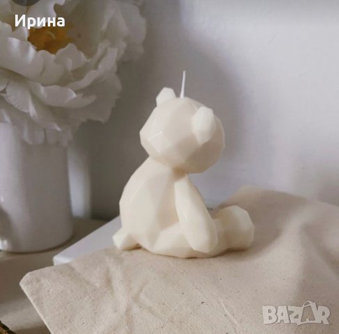 Ароматна свещ мече, candle bear , снимка 2 - Декорация за дома - 43989210